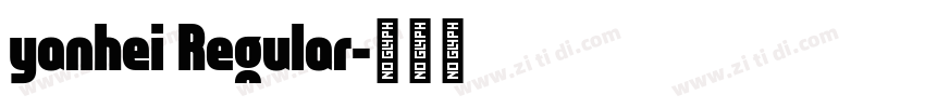 yanhei Regular字体转换